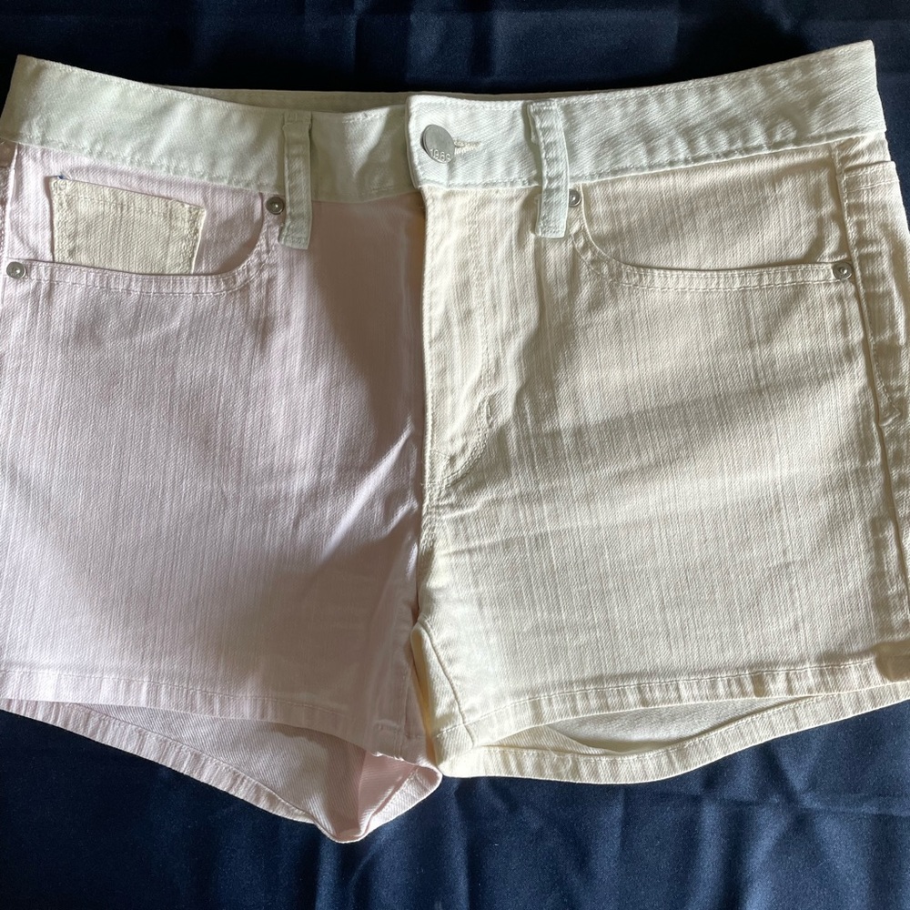 1969 brand color block shorts